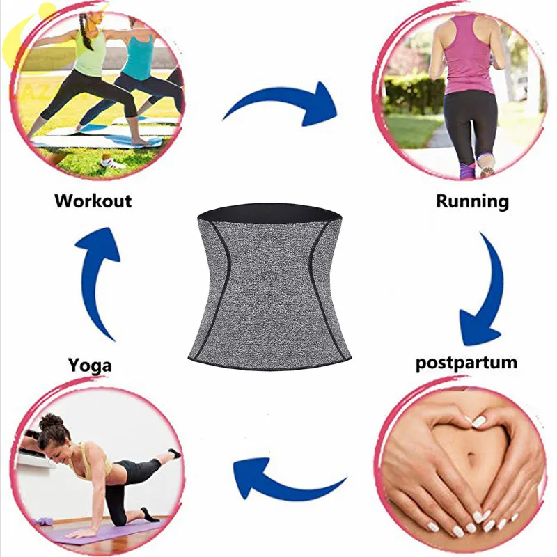 LAZAWG женский пояс для талии Cincher Tummy Control Горячий Неопреновый Пояс пота триммер