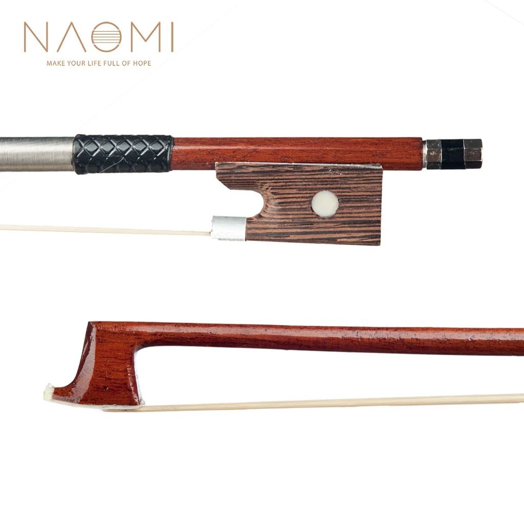Скрипка/скрипка NAOMI 4/4 лук из бразильского дерева круглая палка студенческий для