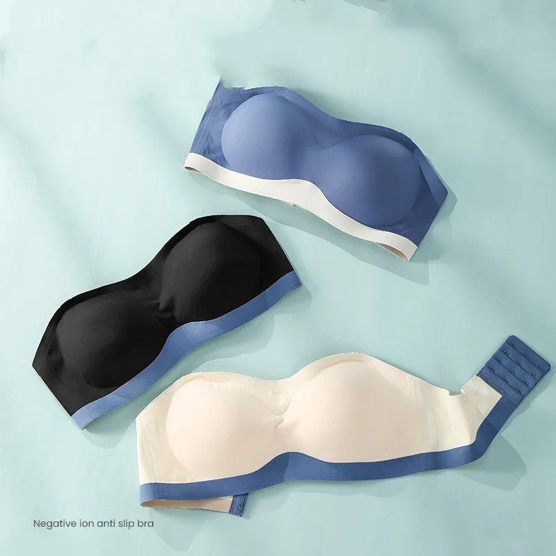 

New One Piece Seamless Tube Top Women Invisible Bra Intimates Strapless Bustier Bandeau Breathable Wrapped Chest Sexy lingerie