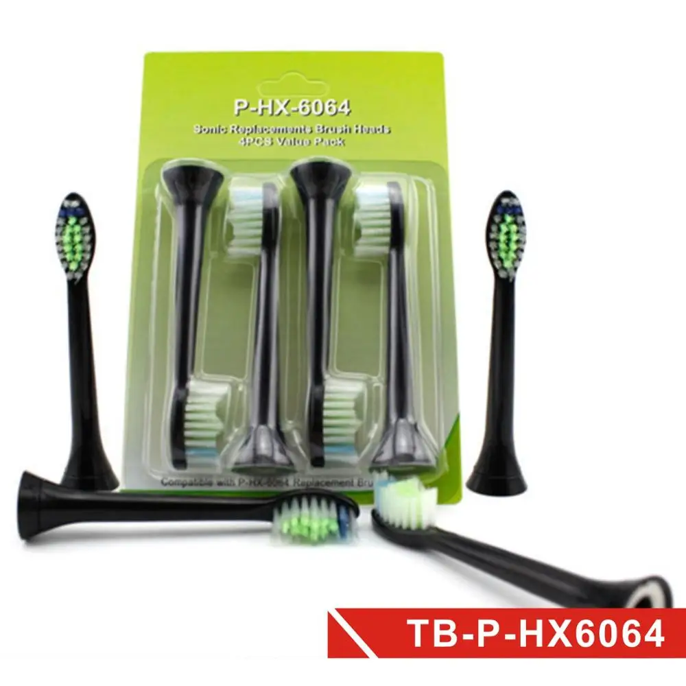 4 шт./лот вибрационные сменные насадки для зубной щетки для Philips Sonicare proresyota HX6014/HX6024/HX6034/HX6064