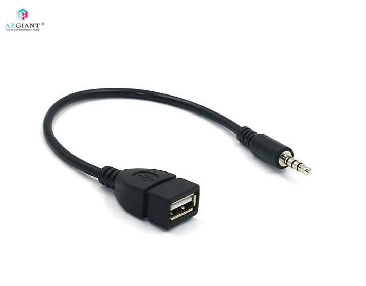 20 см Автомобильный mp3 адаптер кабель USB мама до 3,5 мм U диск подключение 12 В Автомобильный CD машина aux автомобильный аудио кабель