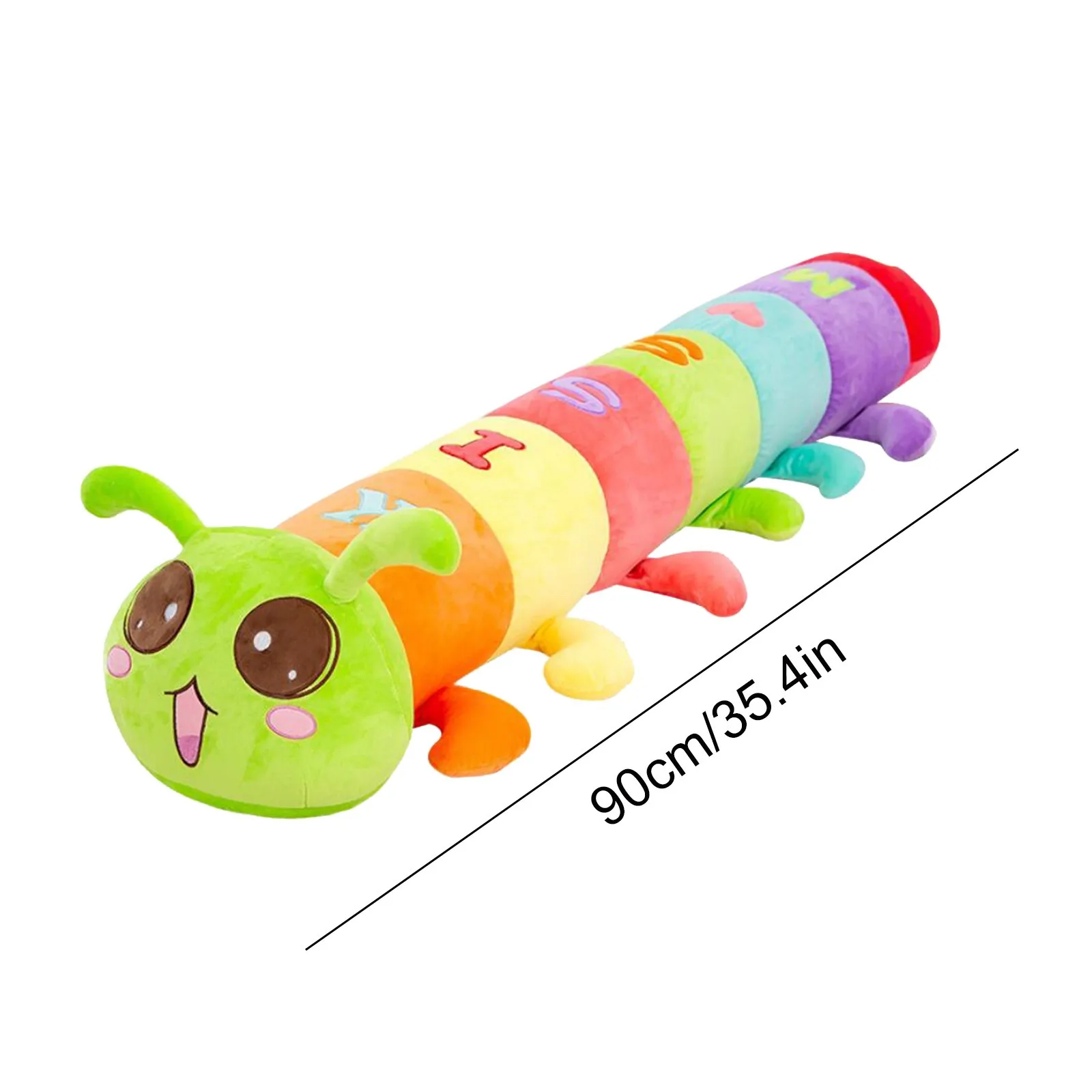 

12 Feet Kawaii Centipede Plush Toy Colorful Birthday Gift Holiday Animal Ornaments Mother's Day Gifts 35.4inch Big Insect Doll