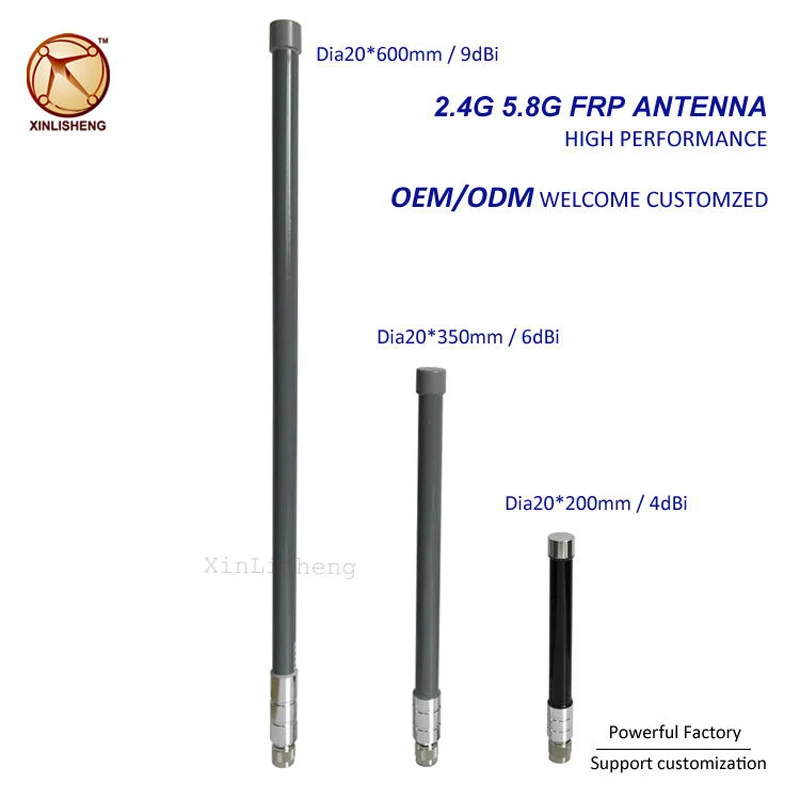 Высокоусиленная наружная антенна omni wifi дипольная 9dBi 2 4G 5G 5 8G Стекловолоконная