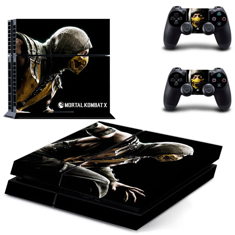 Для PS4 кожи Стикеры s Mortal Kombat ПВХ HD Крышка для Игровые приставки 4 консоли и