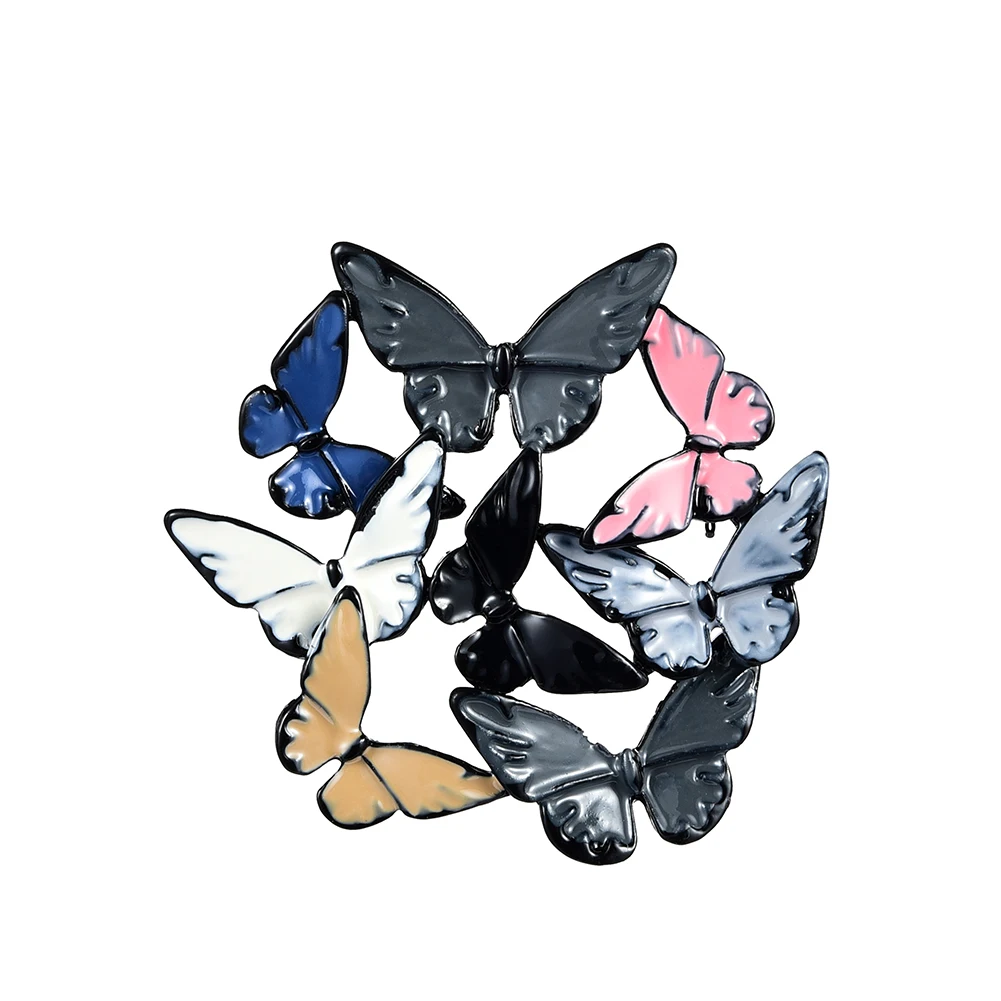 Женская брошь в форме бабочки Элегантная Брошь из сплава насекомого для свадьбы