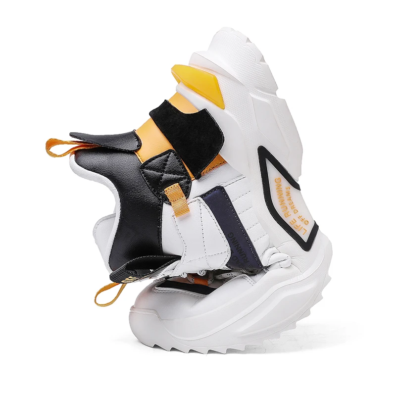 

New Trendy Chunky Men Sneakers Breathable Casual Shoes Oudoor Reflective Walking Hard-wearing Shoe Tenis Masulino Zapatos Hombre