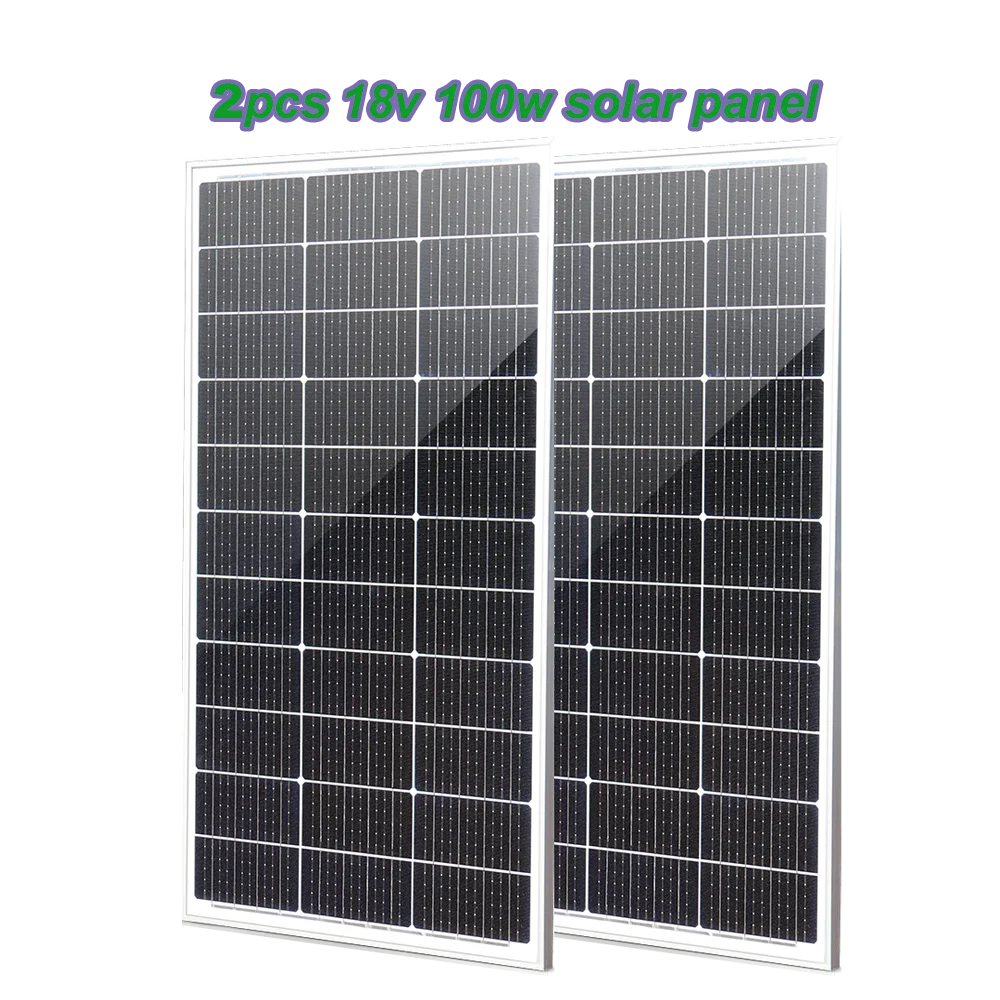 100 Вт 200 12 вольт солнечный модуль Солнечная панель тонкий дизайн солнечная