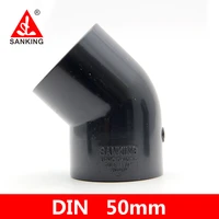 sanking upvc 50mm 45 degree elbow water tank pvc connectors 50mm water adapter fish tank tube joint garden irrigation