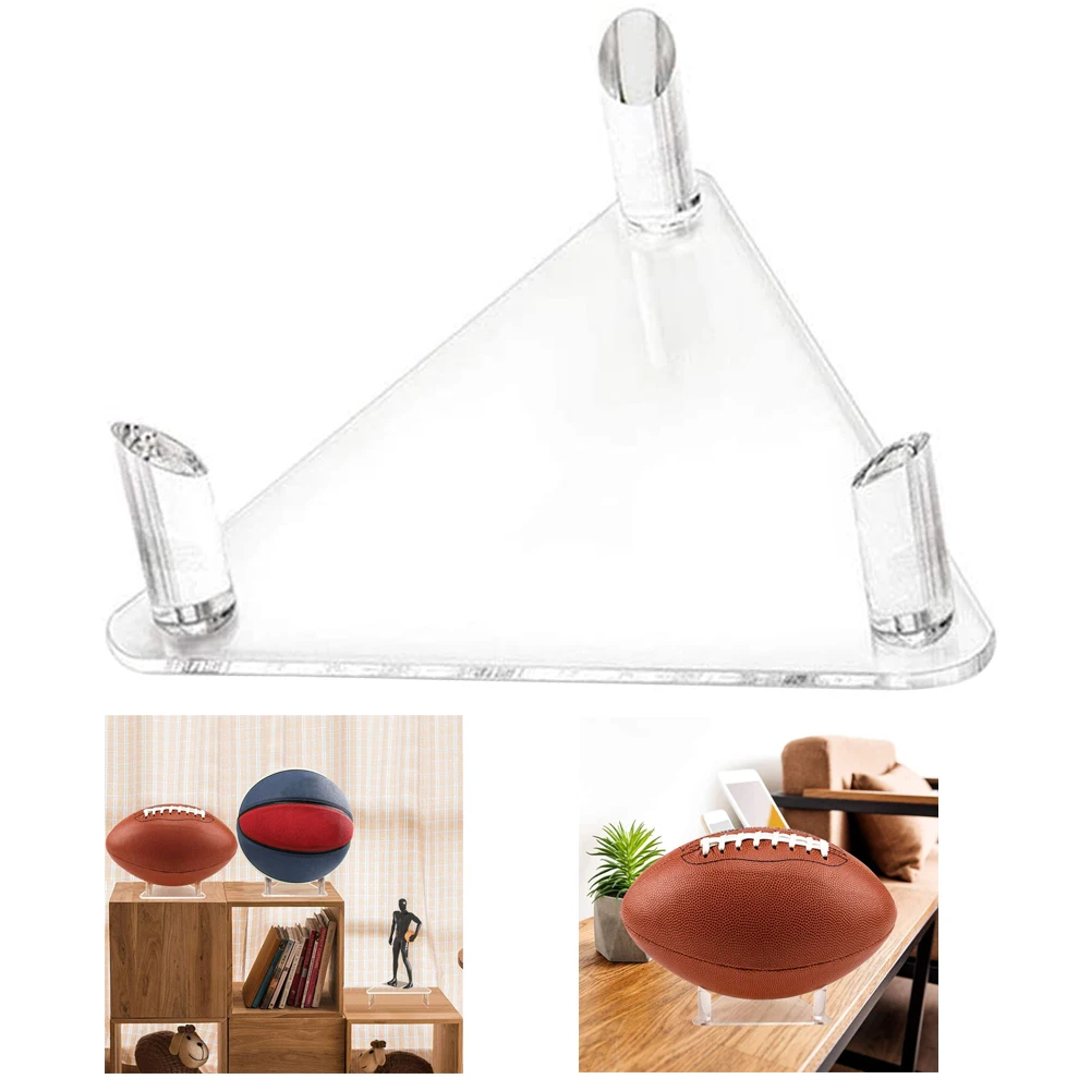 

New Household Acrylic Mini Size Wall Mounted Basketball Football Display Rack Shelf Holder Home Wall Ball Display Storage Stand