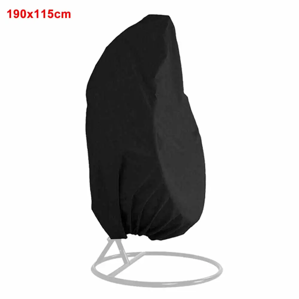 

Waterproof Patio Chair Cover Swing Chair Eggshell Anti-Dust Cover Protector with Tighten Rope Protective Case Outdoor