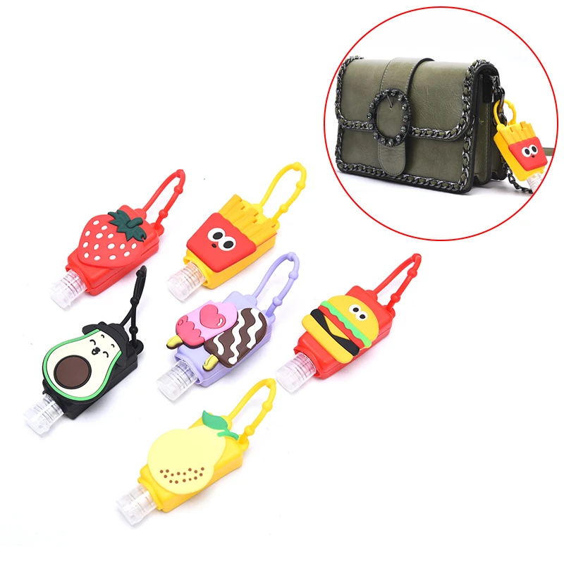 

Funny Fruit Food Silicone Bath Baby Shower Hand Sanitizer Bottle Holder Portable