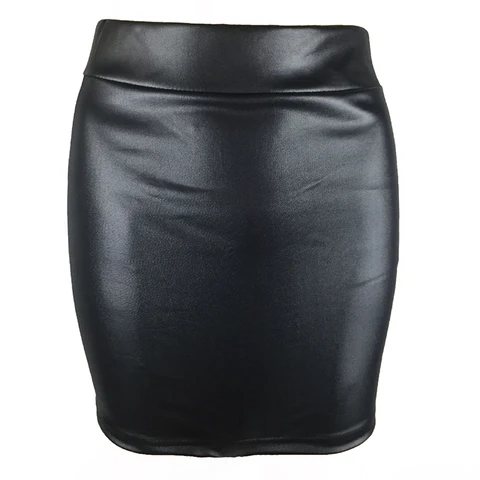 Женские юбки Jocoo Jolee 2019 в европейском стиле из искусственной кожи, повседневная облегающая мини-юбка, сексуальная юбка из искусственной кожи с высокой талией, большие размеры