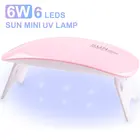 УФ-лампа SUN MINI для сушки ногтей, 6 светодиодный, 2 таймера