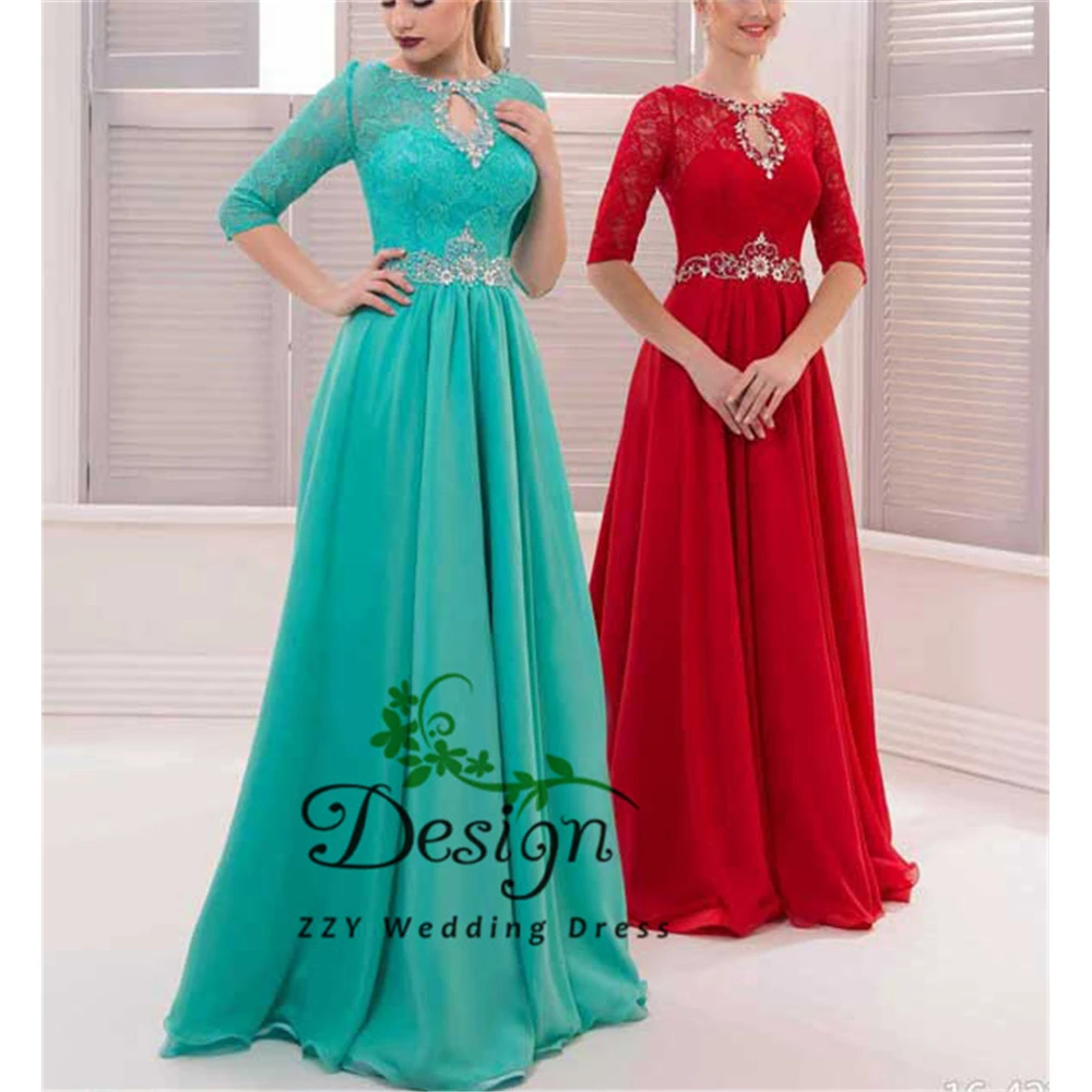 

Женское элегантное платье-трапеция из шифона и бусин, с кружевной аппликацией, длиной до локтя