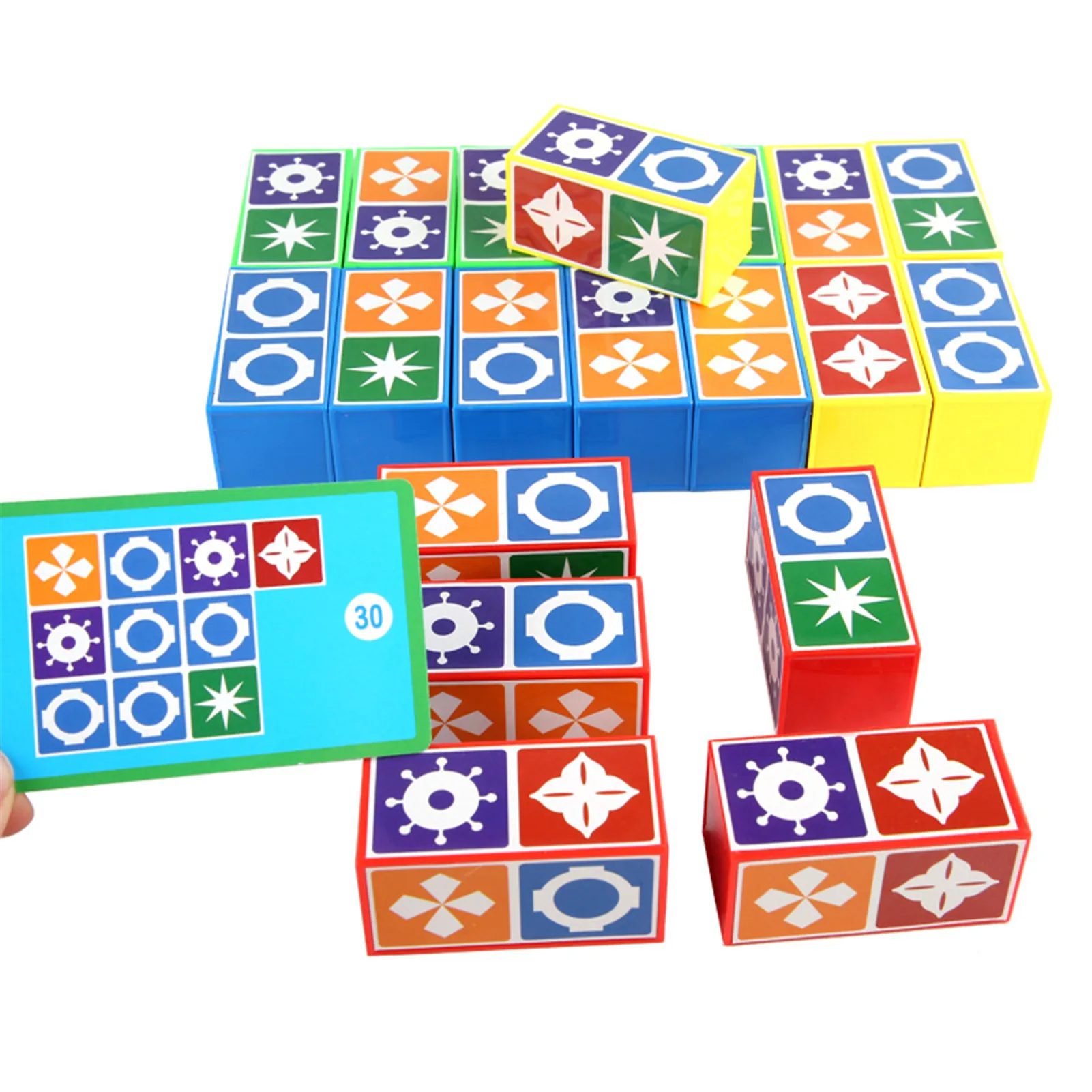

Color Pattern Matching Game Toys For Kids Early Education Matching Block Toys Educational Toys For Children