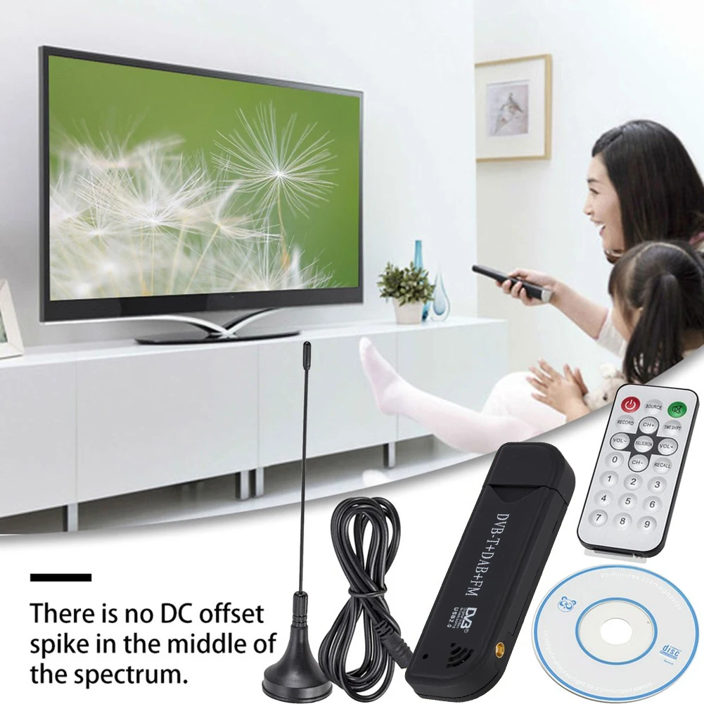 Приемник Цифровой TV Stick Dongle DVB T DAB FM антенный мини USB2.0 беспроводной радиоприемник