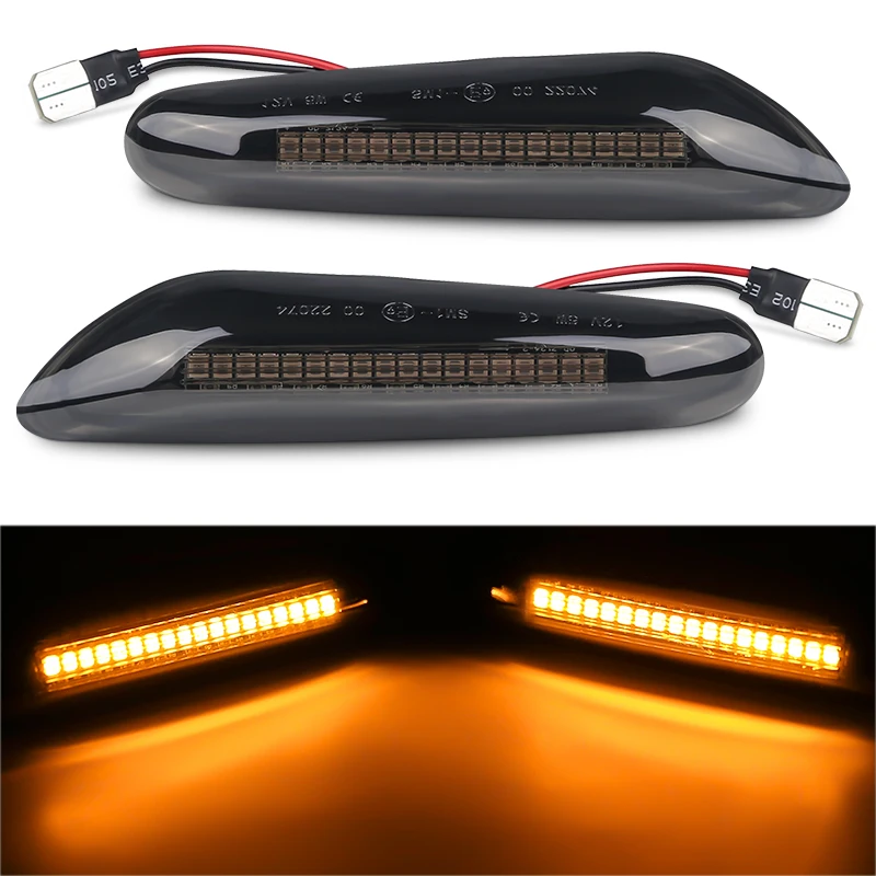 

2PCS 12V Led Dynamic Side Marker Lamp For BMW E46 E90 E91 E36 X3 E83 X1 E84 X5 E53 E81 E82 Led Turn Signal Light Indicator Lamp