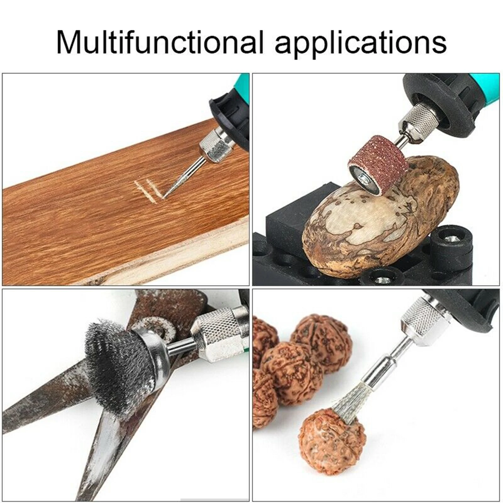 

130W Mini Grinder 388 Accessories 6 Speed Eletric Rotary Tool Engraving Machine For Cutting Polishing Scraping Craft DIY Project