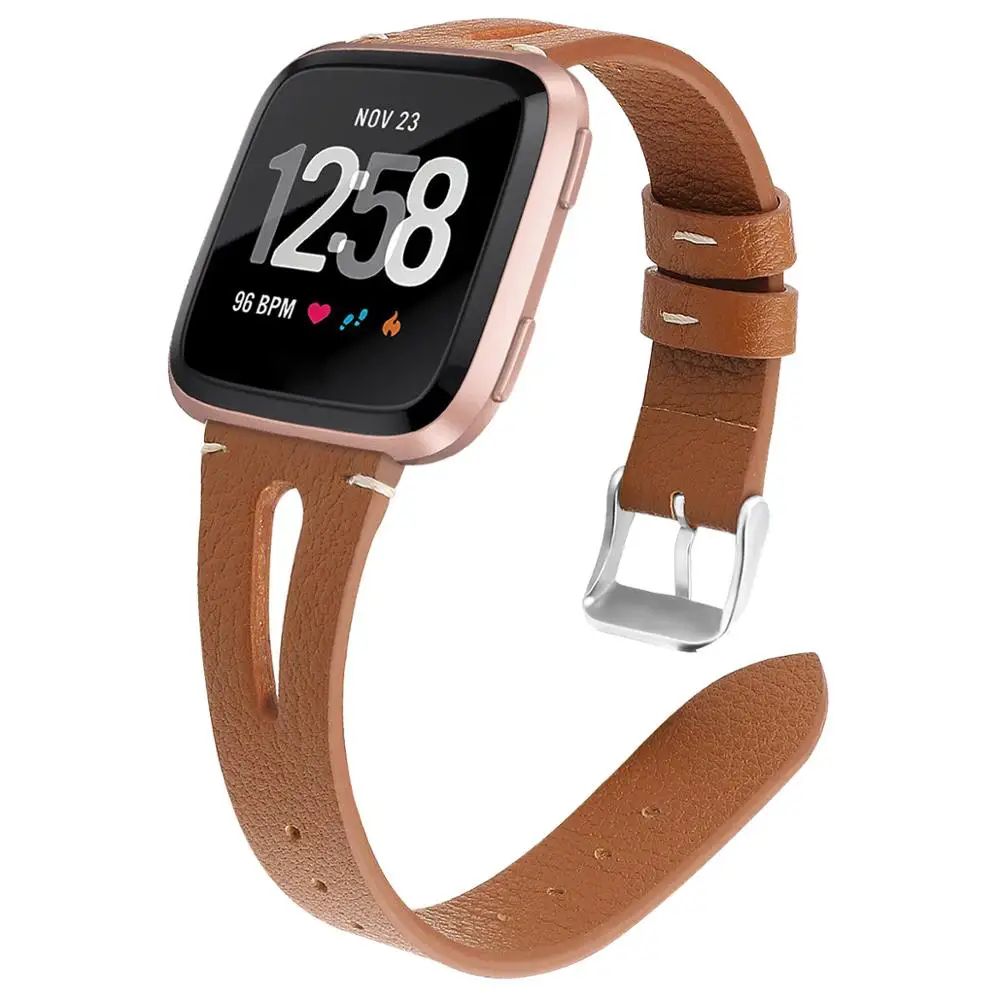 COMLYO Смарт-часы для Fitbit versa 2 Браслет для Fitbit versa2 кожаный ремешок на запястье versa 2 ремешок для часов