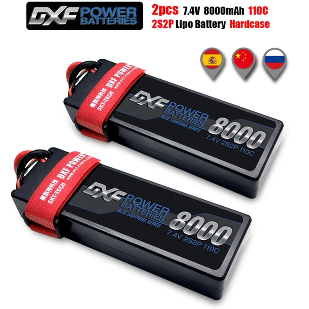 DXF-bater&iacute;a Lipo 2S 3S 4S, 7,4 V, 7,6 V, 11,1 V, 14,8 V, 5200MAH, 6300MAH, 6500MAH, 6750MAH, 8000MAH, 100C, 110C, 120C, 200C, 220C, 240C-5