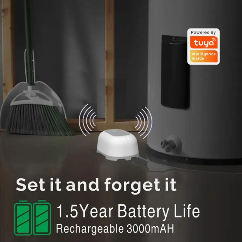 

Casa Inteligente Tuya Smart Zigbee Water Sensor Supports Leakage Alarm Detector