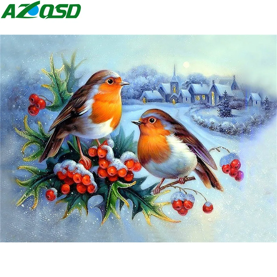 AZQSD полная дрель Алмазная вышивка продажа животных птиц ремесла подарок 5D