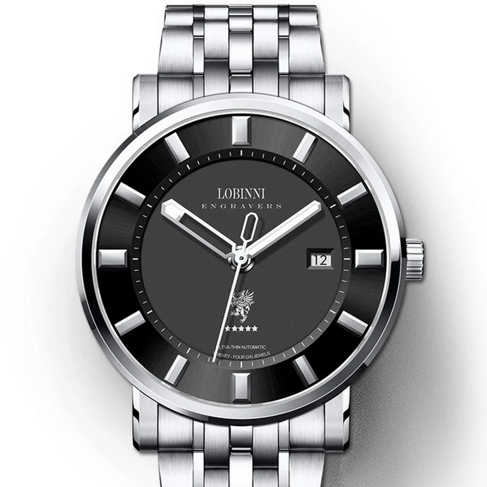 Наручные часы для мужчин мужские автоматические LOBINNI человек Роскошные