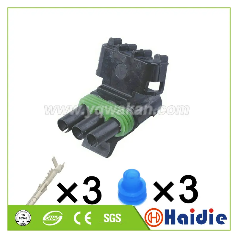 Бесплатная доставка 5 комплектов 3 контактный автомобильный проводной штекер