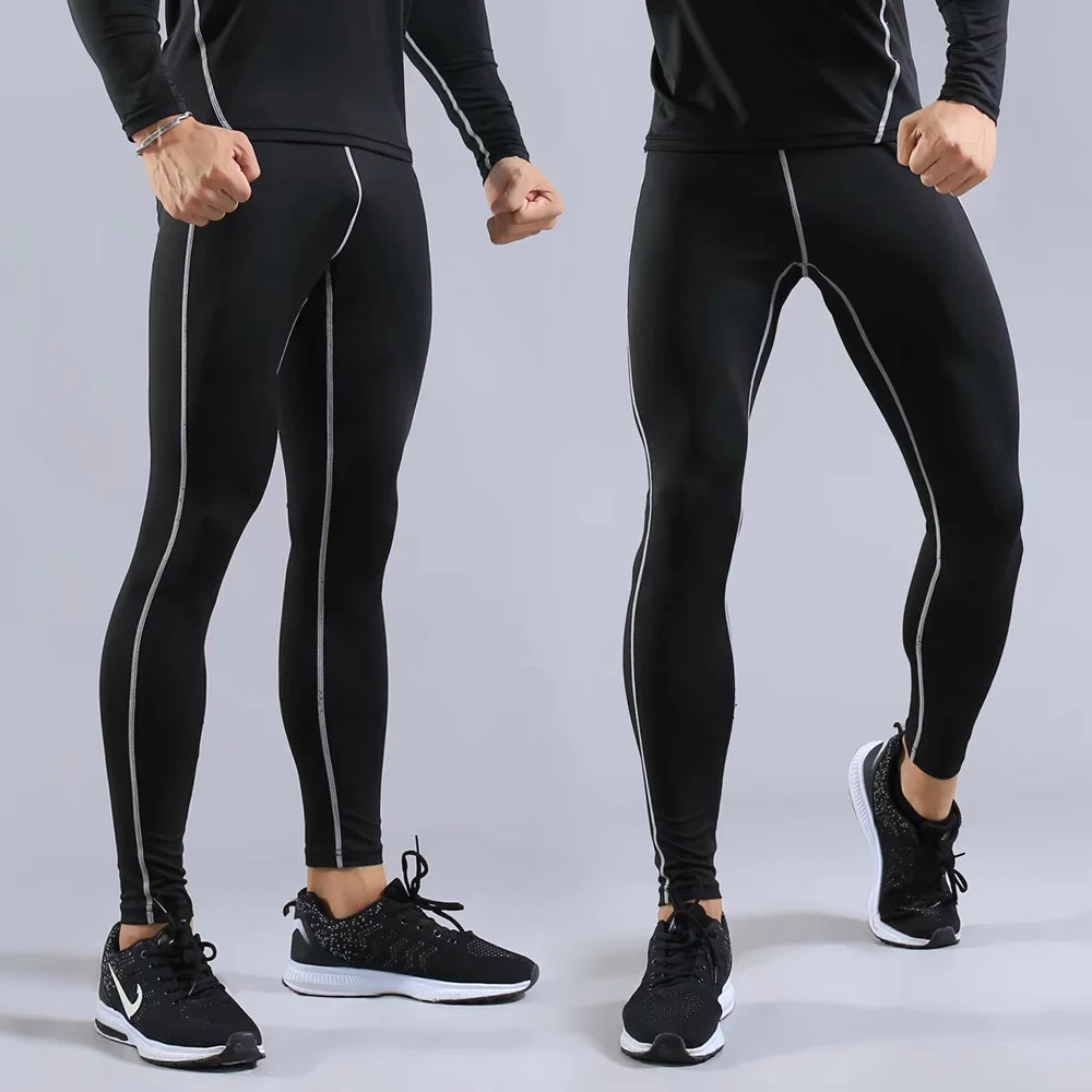 

Running Compression Pants Tight Leggings Sports Fitness Men's Sportswear Pants Trousers Tight Training Leg Gymnastics Sweatpants