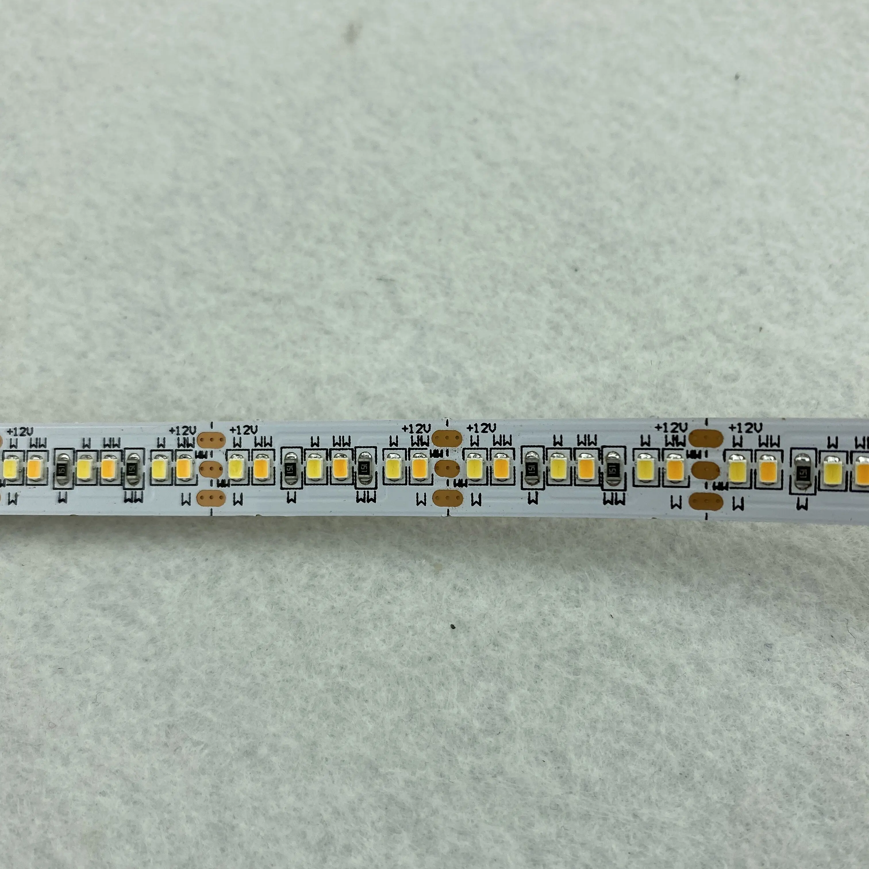 2216 SMD 240leds/m DC12V/24V led dual color CCT Регулируемая Гибкая лента 5m длиной 120W Белая печатная