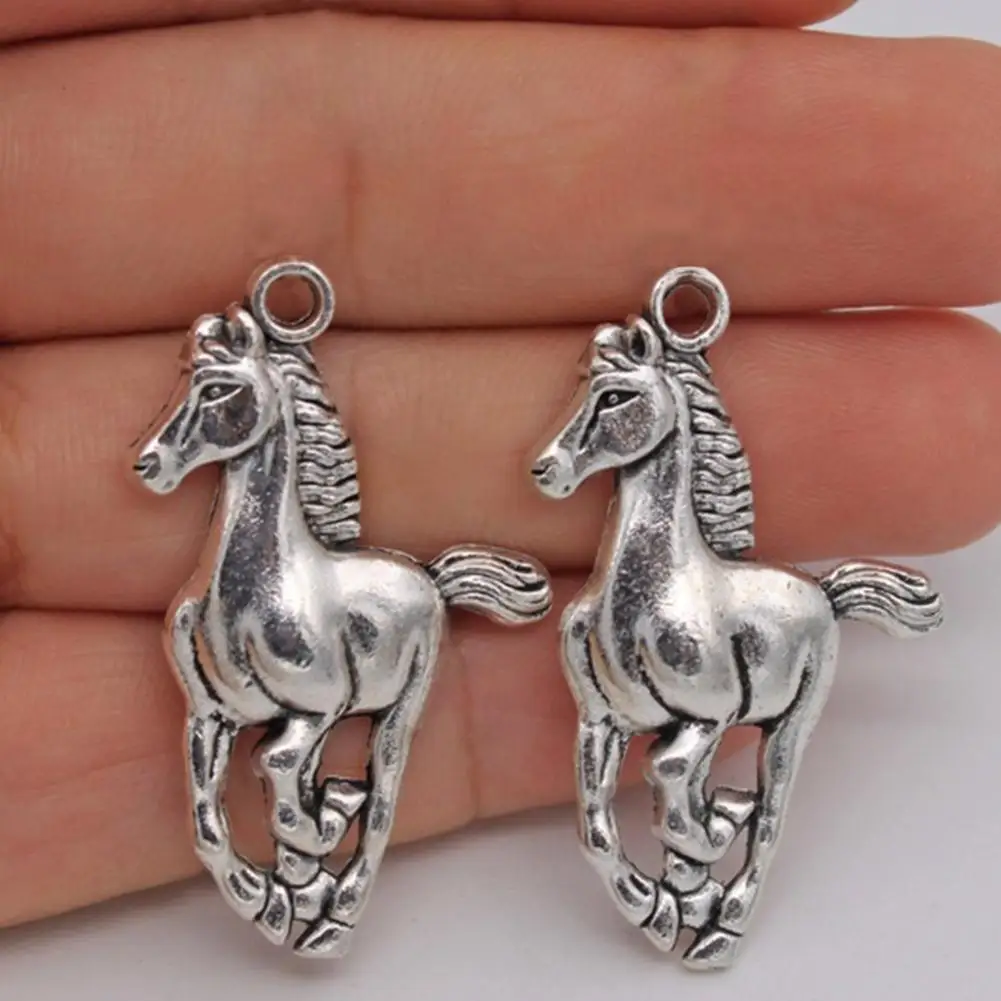 Подвески для бегущей лошади тибетские посеребренные антикварные ювелирные