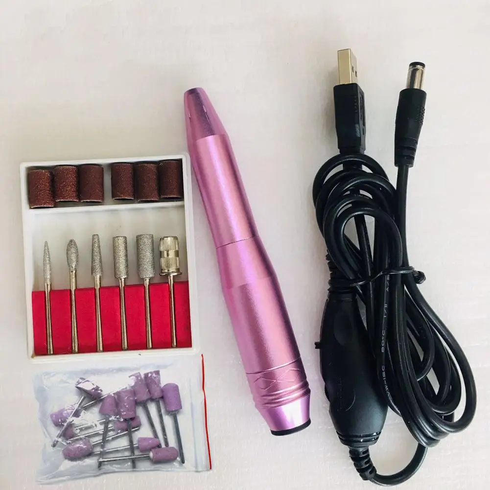 

BellyLady Electric Nail Drill Machine Pen for Manicure Pedicure Tips Polish Sanding Nail Drill Bits Nail Gel Mill Kit