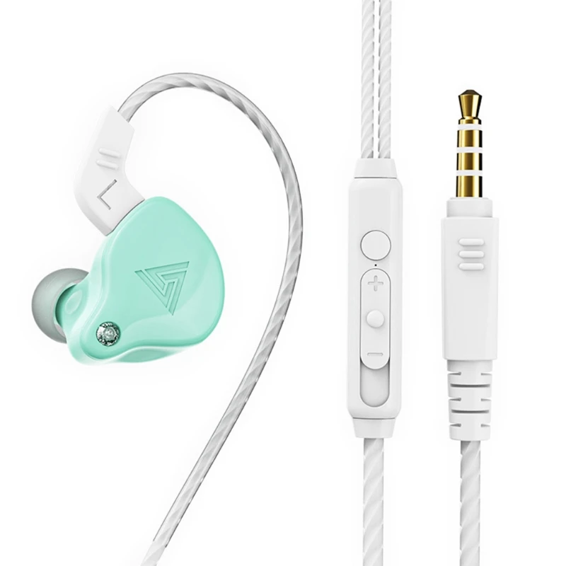 QKZ AK6-X проводные наушники 3,5 мм HIFI In-Ear для музыки и спорта со стереозвуком и басами, игровая гарнитура.