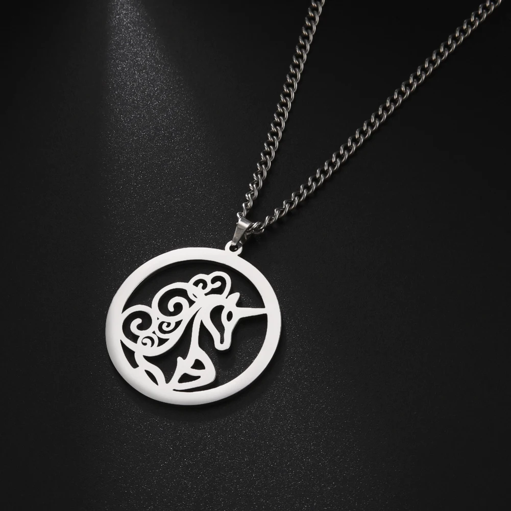 My Shape Романтическое ожерелье в виде единорога для мужчин и женщин Крутое из