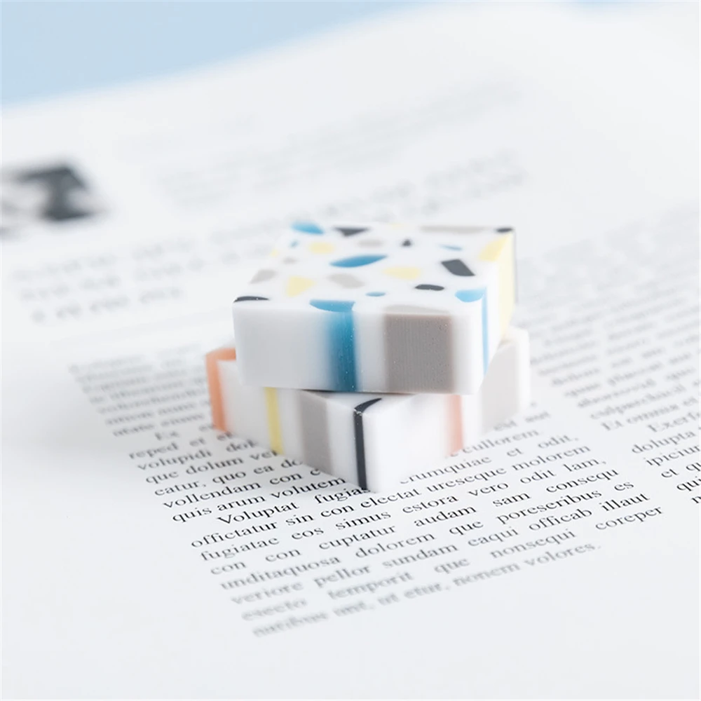 Ластик с рисунком свежий дождь цветок камень креативное смешивание цветов без