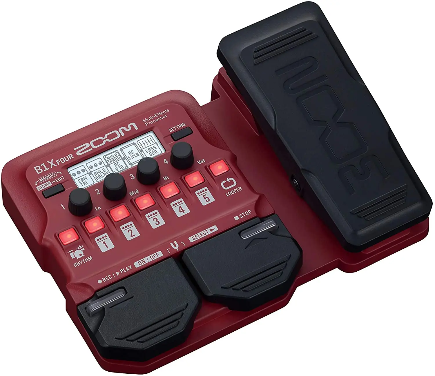 

Zoom B1 FOUR B1X FOUR Bass Guitar Multi-Effects Processor with Expression Pedal