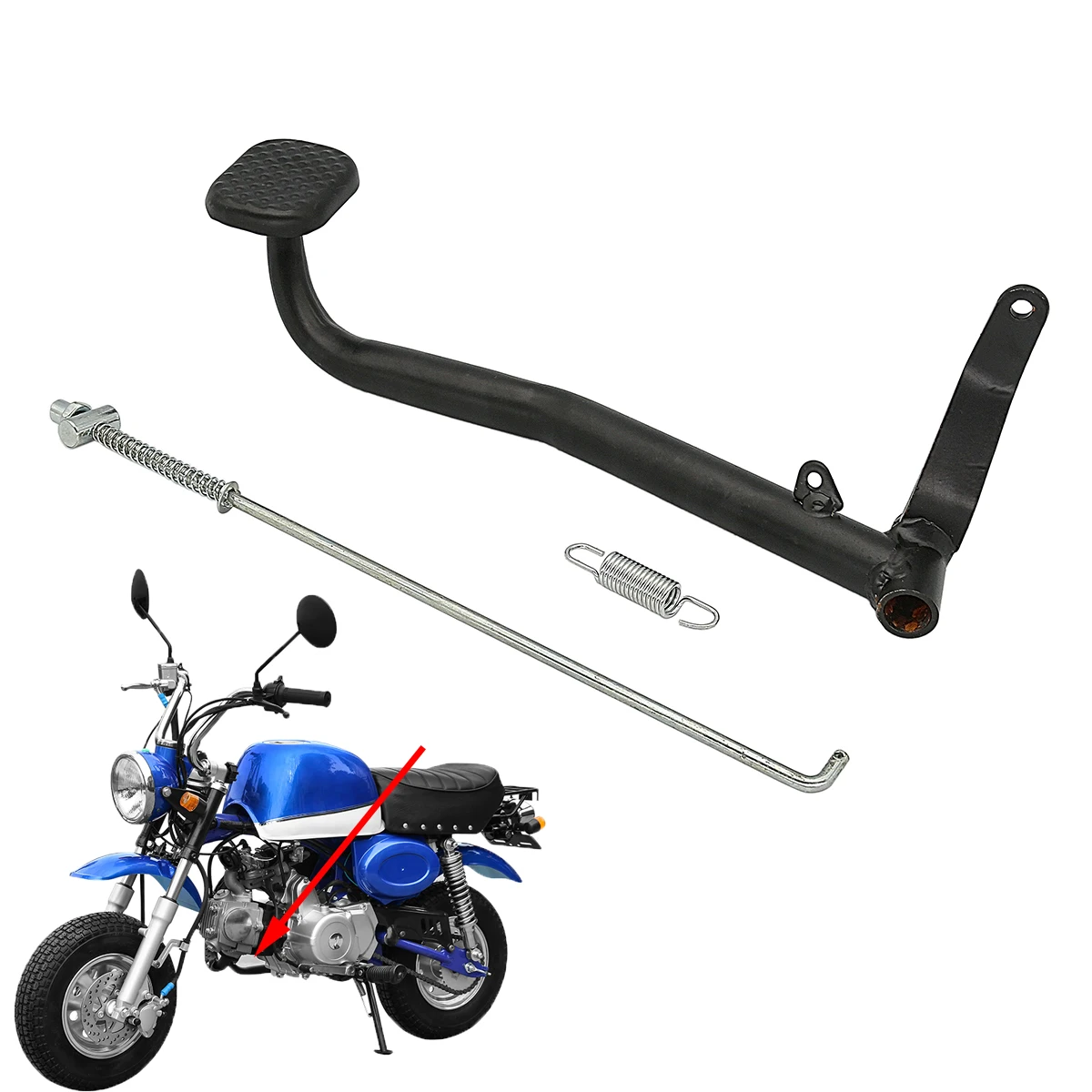 

Мини-тропа Monkey велосипед Мотоцикл аксессуары для Honda Z50 Z50A Z50J Z50R мотоциклетный задний тормозной рычаг ножная педаль