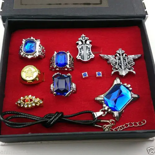 Серьги гвоздики с себастьянским кольцом 9 шт.|props|props sets |