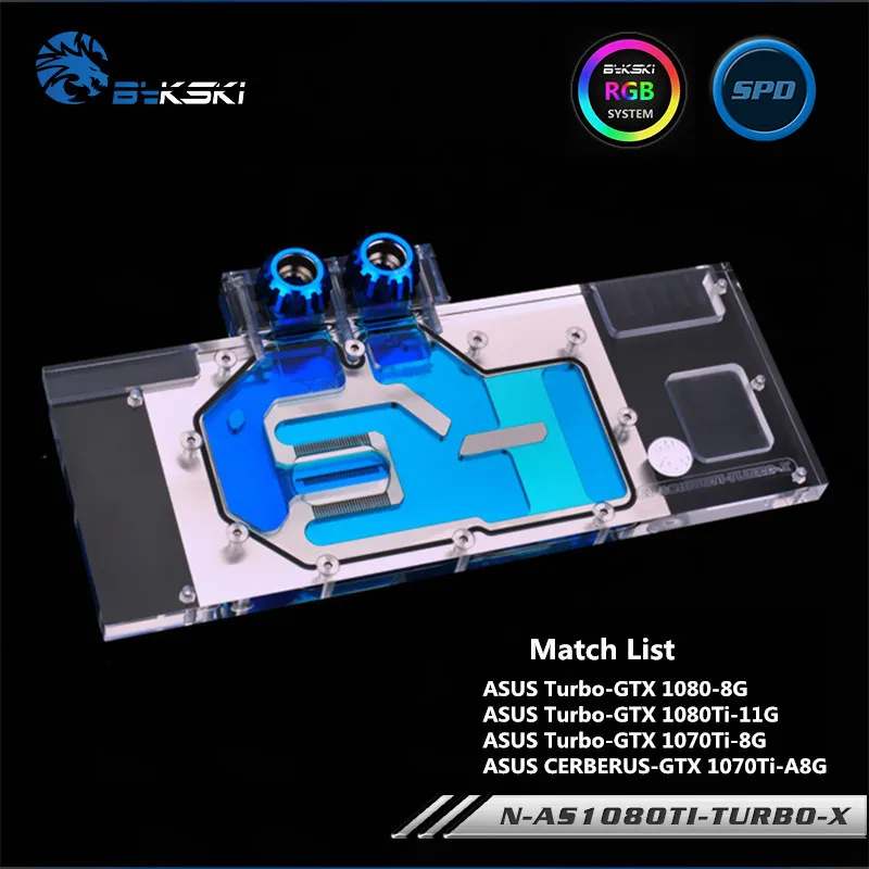 Блок питания Bykski с полным покрытием для графической карты ASUS водяным