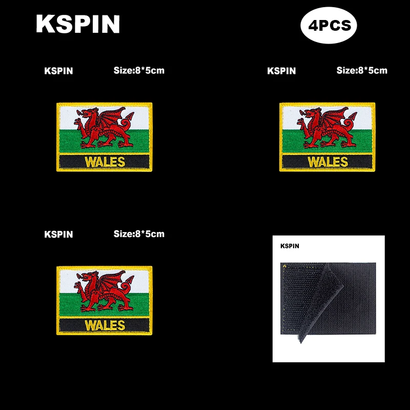 Прямоугольные значки с крючком и петлей в Канаде повязка на руку 3D наклейка