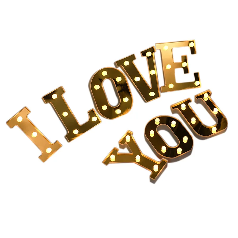 Ночной светильник с надписью I LOVE YOU для самостоятельной сборки знак шатра