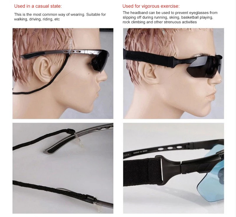 Очки для велоспорта со сменными линзами поляризационные УФ очки 400 активного