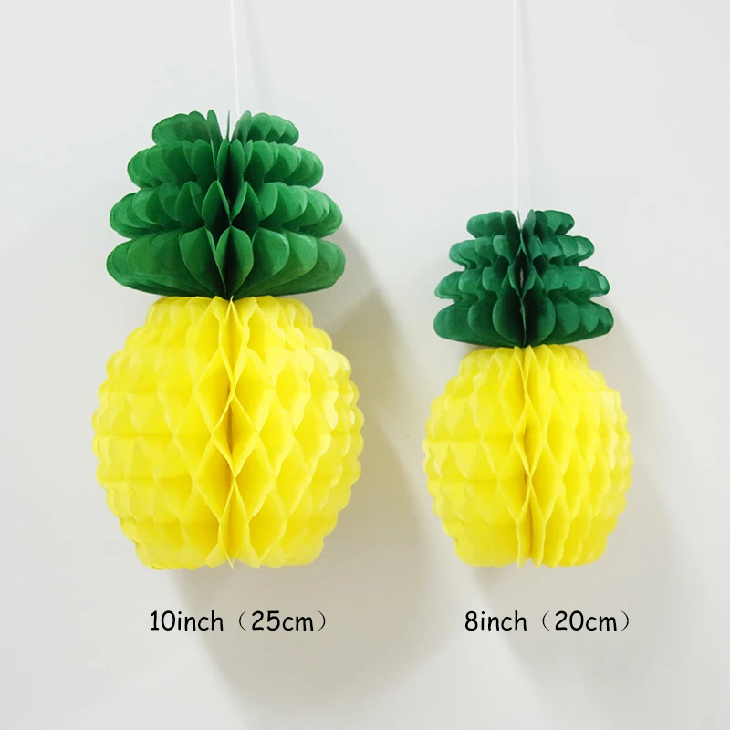 Фотофон с изображением ананаса и сотовых шаров для свадьбы дня рождения