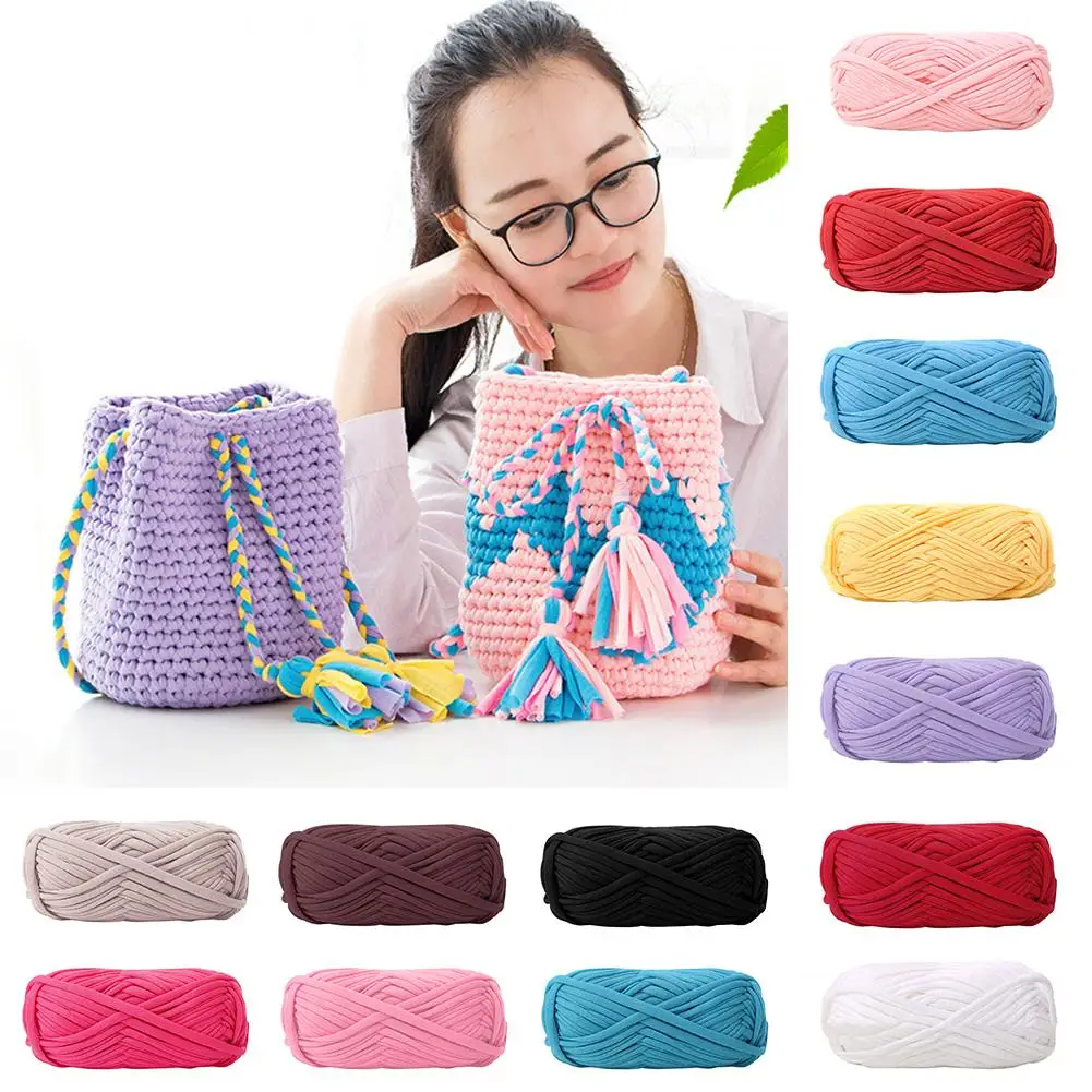 Несколько цветов ручной работы ткань вязание нитки для DIY Плетеный шерсть ковер