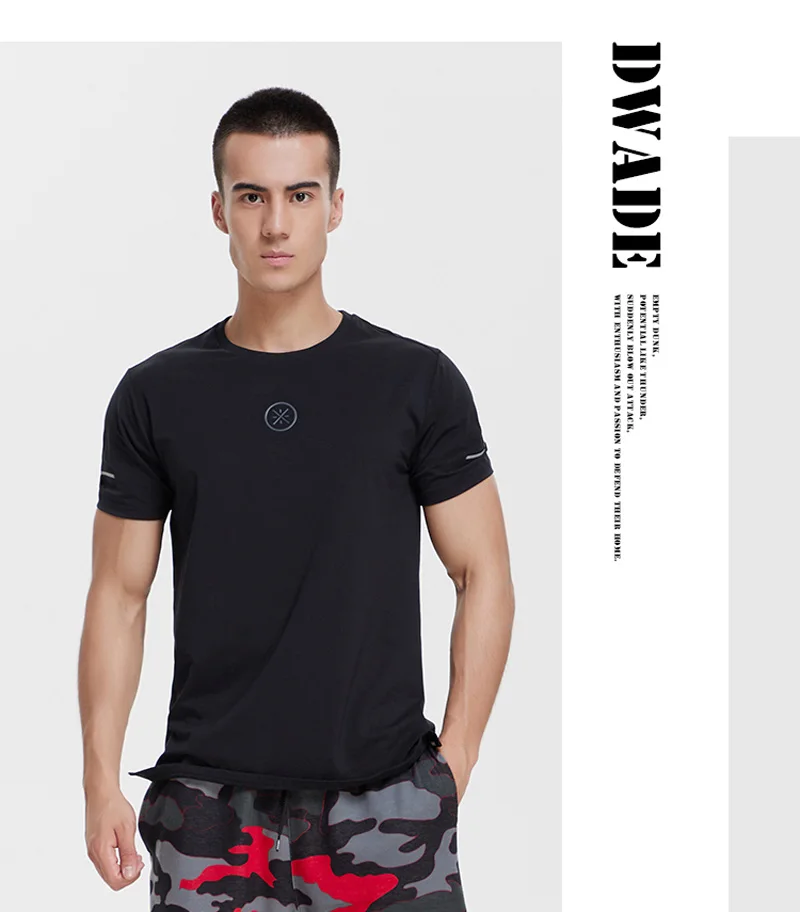 Li-Ning для мужчин серия Уэйд Джерси 95% хлопок+ 5% спандекс дышащая Обычная посадка подкладка комфорт спортивные футболки ATSP109 MTS3069