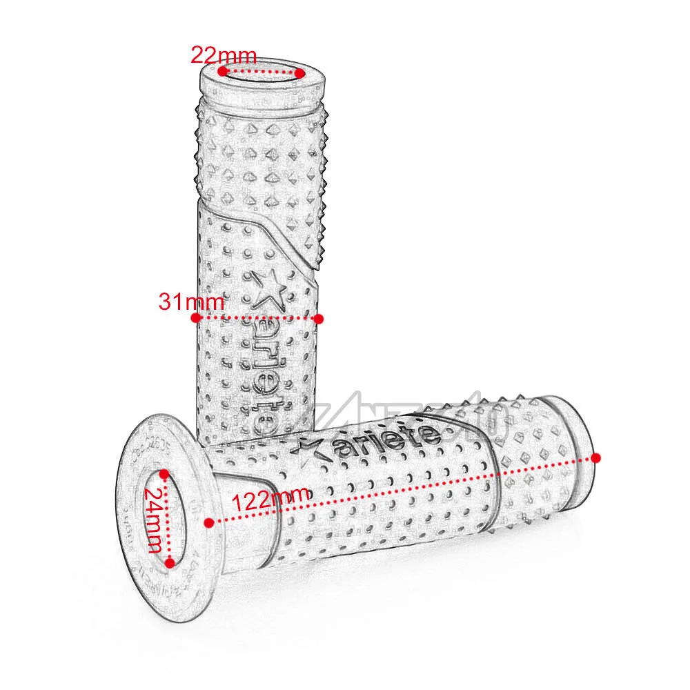 Универсальные мотоциклетные резиновые гелевые рукоятки 7/8 дюйма защитные