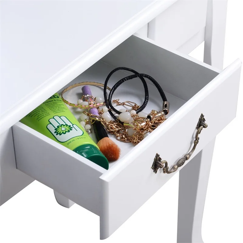 Современный женский набор мебели для спальни белый туалетный столик макияжа