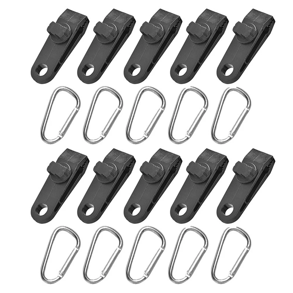 

Tent Clip Tarp Clip Outdoor Camping Barbecue Accessories Fixed Tent Clip Windproof Drawstring For Outdoor Tent 10 Pieces