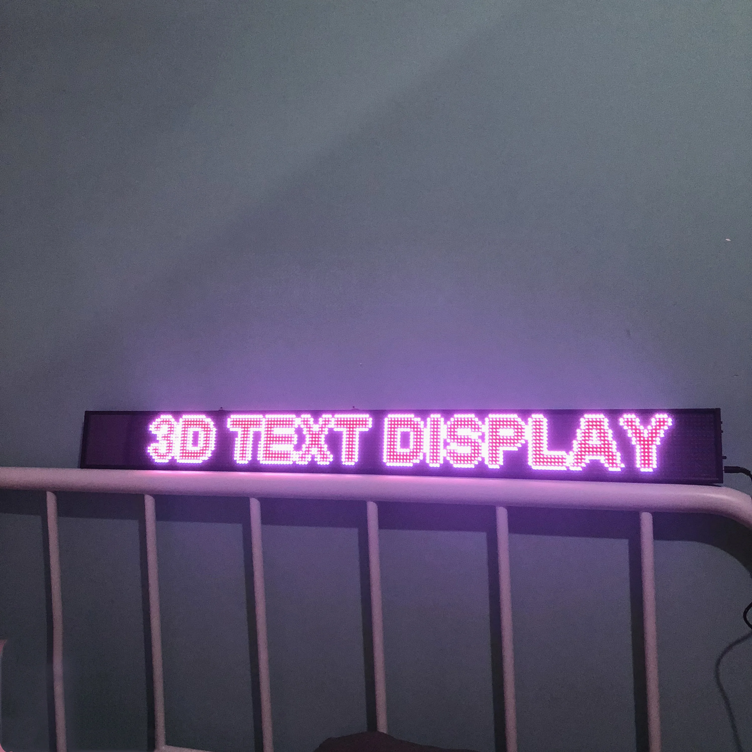 Полноцветный Rgb-знак со светодиодным дисплеем 16x192 пикселей 98 см P5 | Освещение