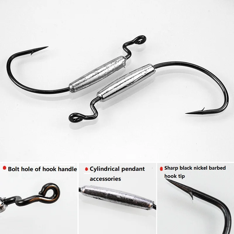 Свинцовый крючок для рыбалки Jig Head с бородкой и свинцовый 2g/2.5g/3g/5g/6 3g офсетная